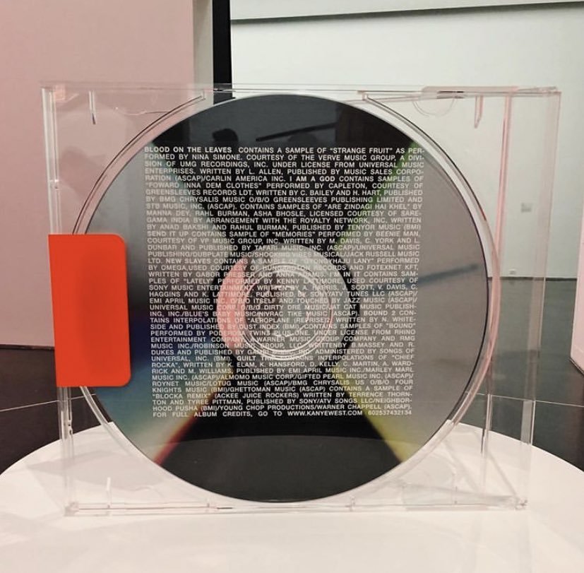 off-real - YEEZUS Album on display at Virgil Abloh