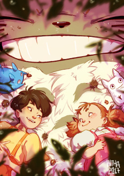 kitkaloid: this movie is the cutest…. i’ll be selling this picture as a print at närcon tomorrow! come find me! 