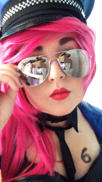 evangeli0n:  Officer Vi Cosplay~! Vi is for…..huge dork. 
