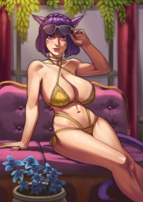 artoflec:ffxiv comm. Don’t care if too much booba for here tumblr sucks lolololol