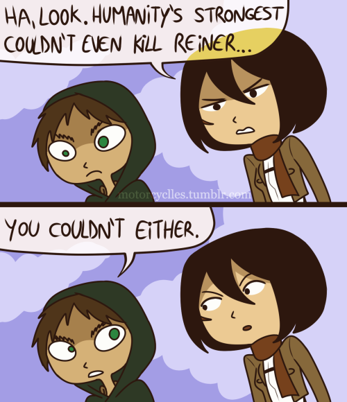 “Repeat that when you need me to save your ass again”[More comics]