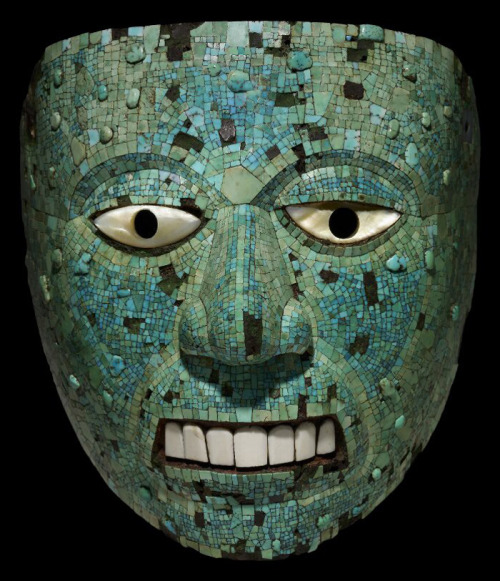 ufansius:Aztec/Mixtec turquoise mosaic mask - Mexico, 1400-1521.