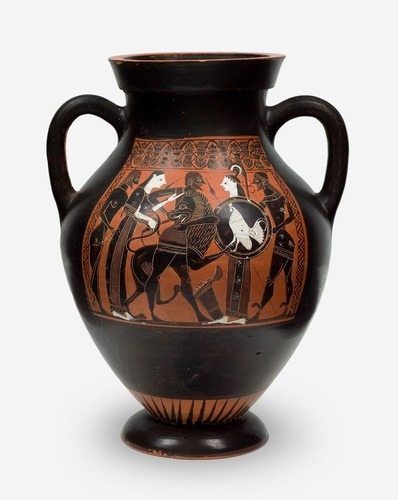 aic-ancient:Belly-Amphora (Storage Jar), Painter of Tarquinia RC 3984, -550, Art Institute of Chicag