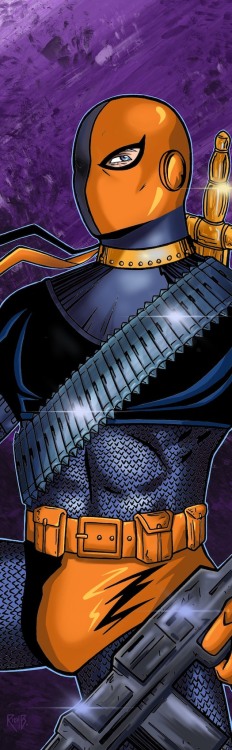 Deathstroke! Lines and colors by me!Deathstroke © DC Comics