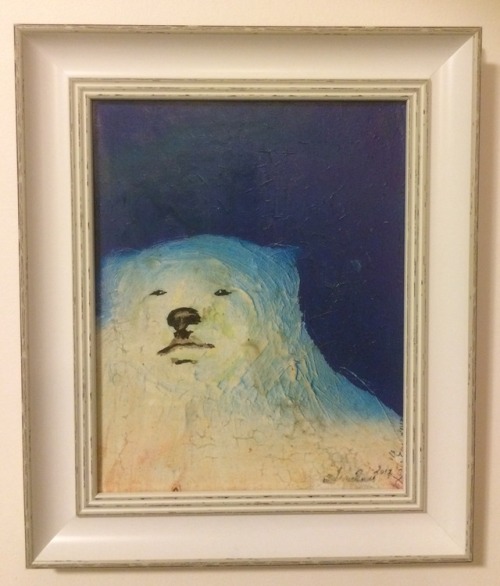 My father in law painted this polar bear for Daisy.