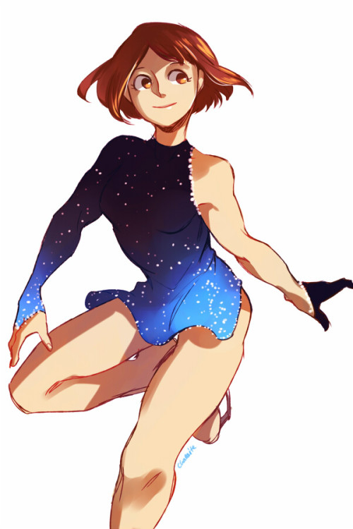 chalaite:At first, I was doodling Ochako but I ended up with a set ٩(ˊ〇ˋ*)و