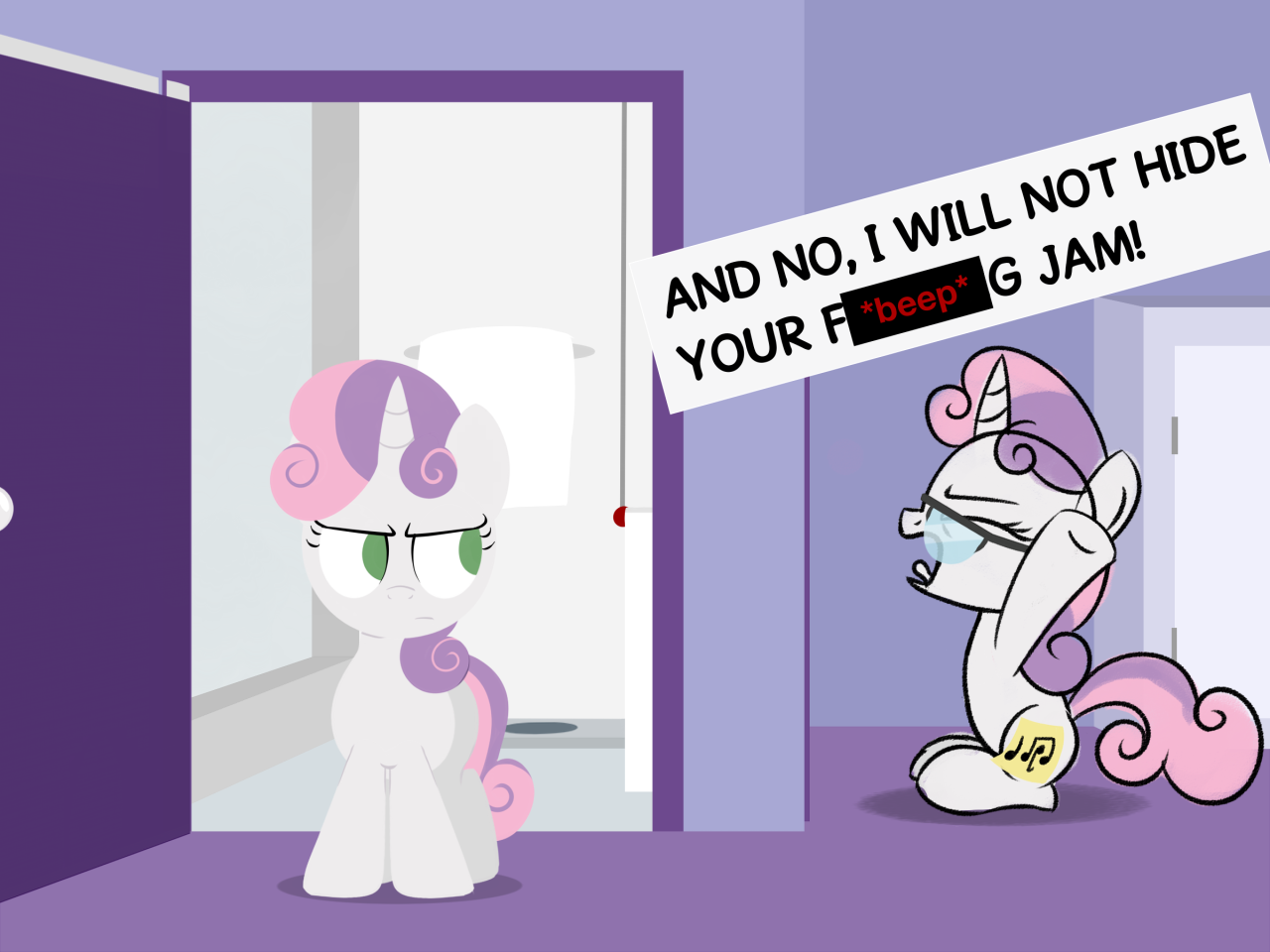 sweetiebellesbandb:  PCSB: And take off my glasses!  *giggles*