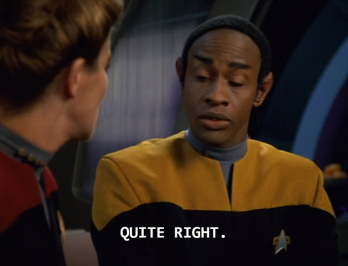 ladyvean: predamorph: I SEE YA VULCAN ASS SMIRKING TUVOK :D