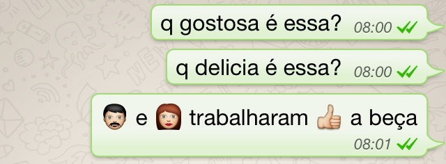É, as novinha tão a mil