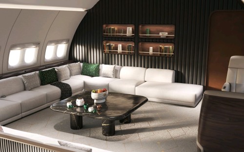 moodboardmix: Boeing BBJ 787 Designed by Christopher Nobles & Sarah Mespelt Larranaga for @frees