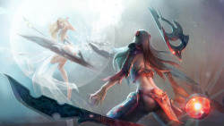 theriotleague:  League of Legends - Irelia vs. Janna by ~EwaLabak