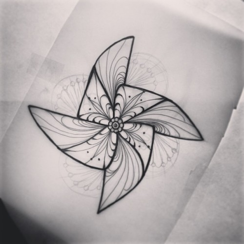 m1ssjuliet:  #pinwheel #tattoo