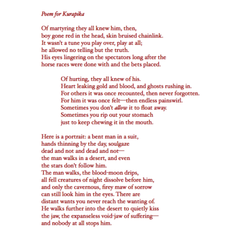 girlot:poem for kurapika (the hunter x hunter character) by me. september 17th 2019.