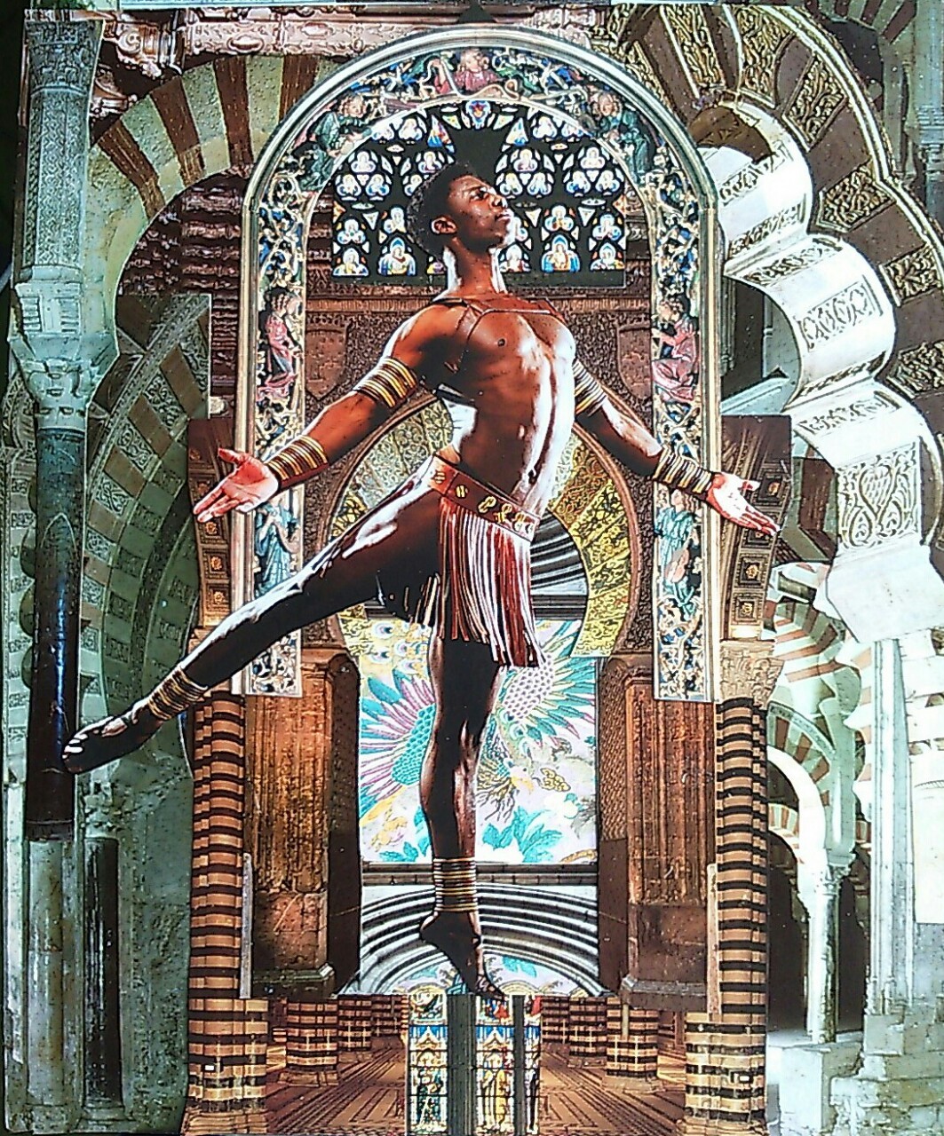 giftedfool:  Washington Ballet’s Brooklyn Mack against a Gothic and Islamic architectural
