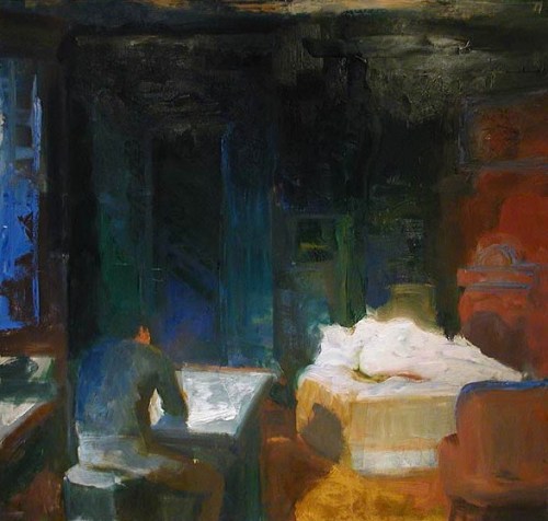 Porn Pics urgetocreate:  Elmer Bischoff, The Red Fireplace