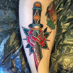 fuckyeahtraditionaltattoos:  Henry Hablak - “on the road” 