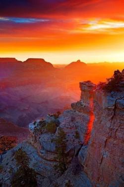 blacknwhitequeen:  Grand Canyon Sunset