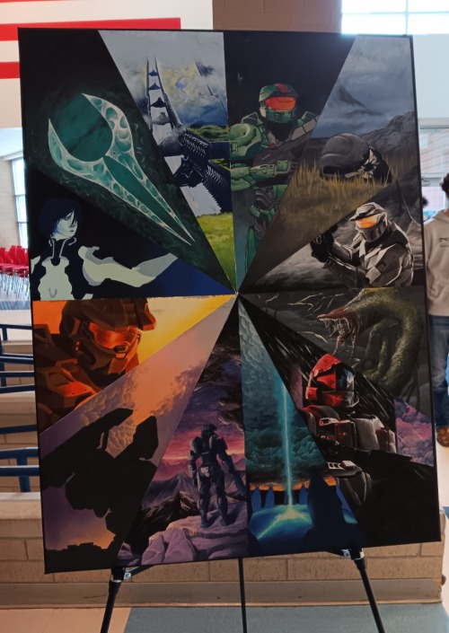 It's Finally Done. After 5 Months Of Slaving Over This Piece And Gallons Of Paint "accidentally" Eaten,