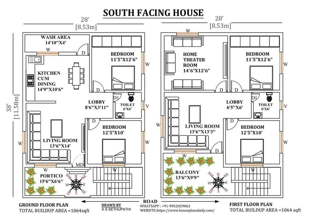 House plan suit for east and south facing land - Kerala Home Design and Floor  Plans - 9K+ Dream Houses