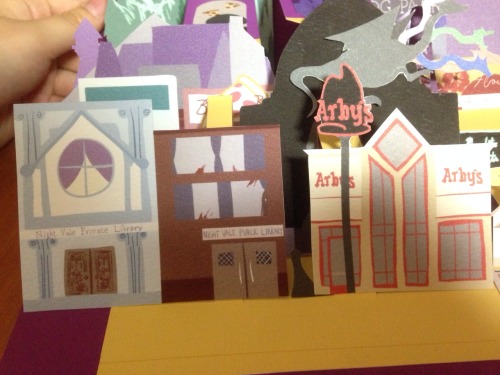 larfik:Finished Night Vale pop up card!!!Used Night Vale map from cryingmanlytearsWish the radio sta