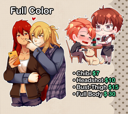 ryuukatamae: [ COMMISSIONS INFO UPDATE ] Hello everyone, I still open up commissions and i would be 