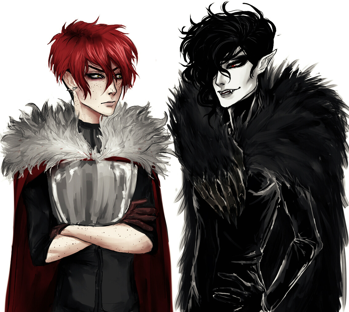 orchidvenom:  noxotox:  Marcel comparing wolf pelts with orchidvenom ‘s RedM: