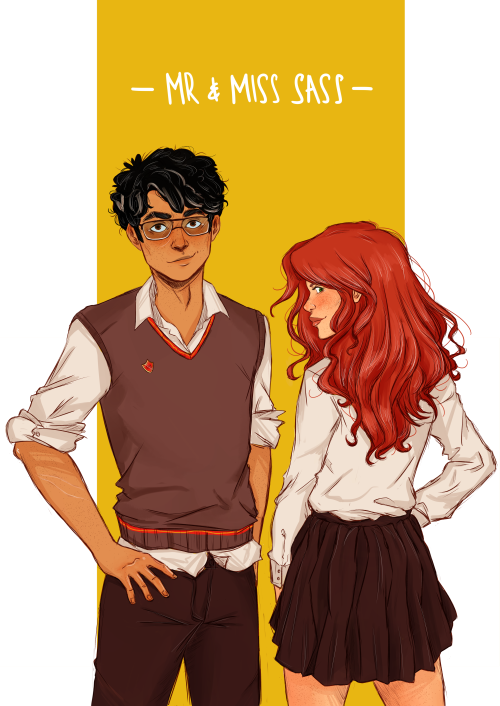 teirrah15: The sassiest couple Hogwarts ever saw.James and Lily.