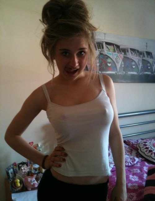 Young teen girl bra