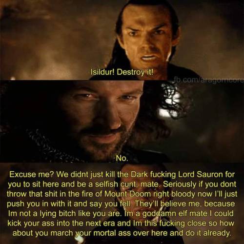 Dammit Isildur!