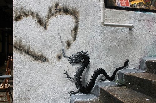 supersonicart:  Pejac in Hong Kong.New works by street artist Pejac in Hong Kong.