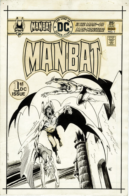 the cover to Man-Bat (1977) #1 by Jim Aparo
