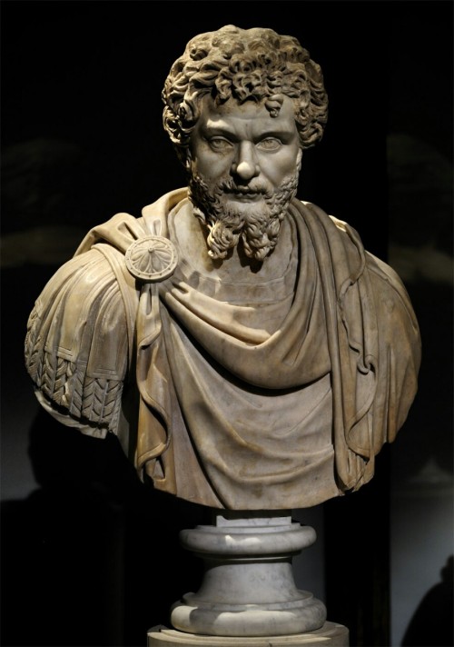 ancientbeardart: theancientwayoflife:~Septimius Severus. Medium: Marble. Date: ca. 200 CE. Provenanc