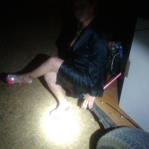My Sexually Playful Girlfriend, Outside Attracting Attention Of Whom Ever Goes By With Her Short Robe