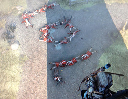 ssophoo:  sassy-kenway:  This is what i do on my spear time…… I make abbreviations with dead body’s.  oh my god 