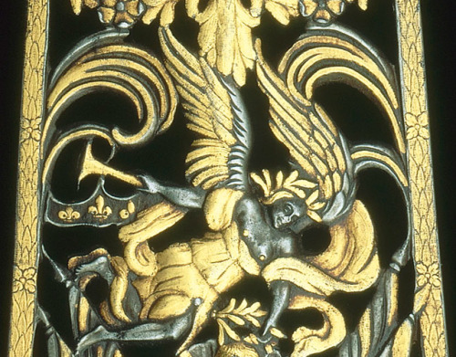 art-of-swords:Partisan of the “Gardes De La Manche”Dated: 1679Maker: Jean BérainPlace of Origin: Fra