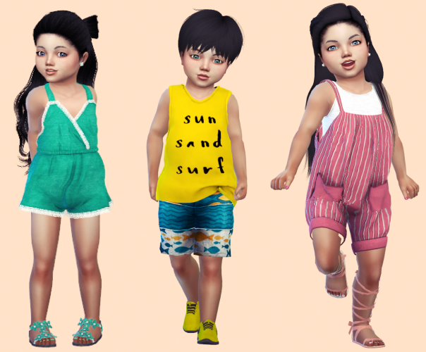 Lookbooks Reblogs And 💋sim Downloads — Simblredits Triplets Lookbook 4