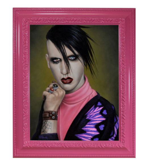 “Marilyn Manson” by Scott Scheidly for his upcoming exhibition “Glamour Shots&rdqu