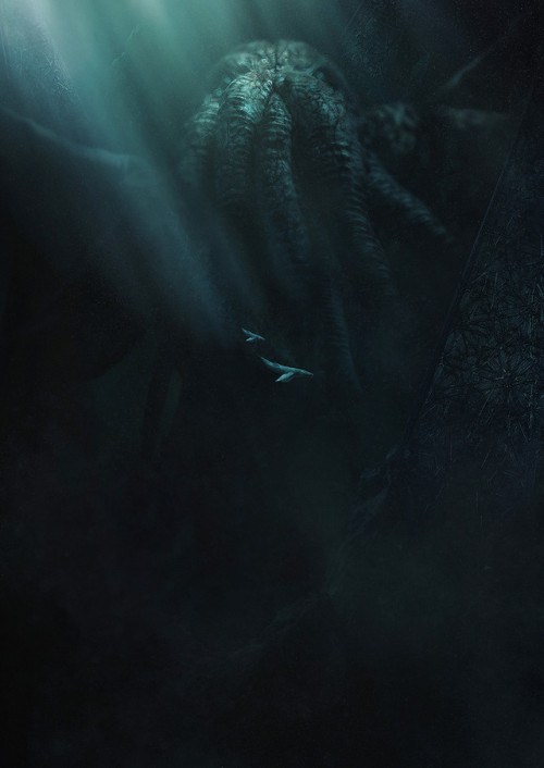 cosmos-of-lovecraft:H.P. LOVECRAFT The Fear from beyond - CthulhubyGuillem H. Pongiluppi