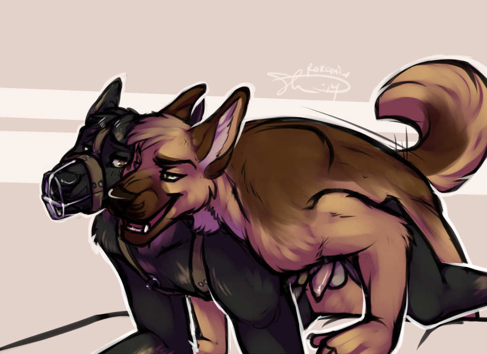 knotgoingtohappen:  Don’t think I can’t hear you moaning behind that muzzle,