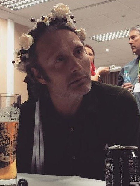 sympathyforthecannibal:  mads + flower crown (x)(x)(x)(x)(x)   @chlorokin