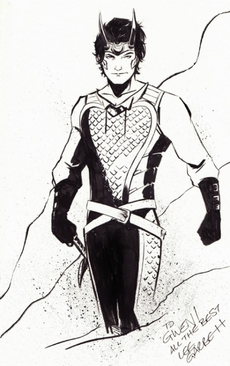 siege-loki-problems:  Loki convention commission by Lee Garbett 