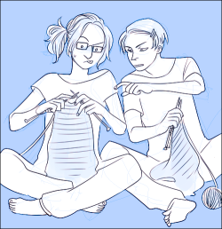 zu-art:  Knitting lessons with Hanji-san