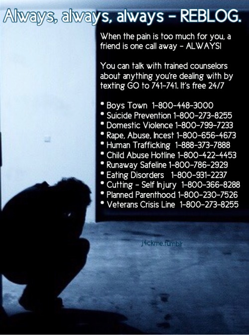 j4ckme:All these numbers were verified by myself again on 08/24/17 after another friend lost a battle with depression. Be thankful for the good in your life & care for those who suffer silently since so many scars can’t be seen…
