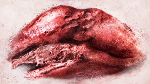 Lilia Ziamou aka Λίλια Ζιάμου (Greek, b. Greece, based NY, USA) - Lips 1 from Unbound exhibition @ G