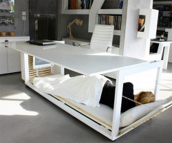 mentormedaddy:  Look Daddy! Then I could have nap time under your desk while you work and be close to you and your cock aaaaaaaaaaaallll day ;) ohyouremine  I want this.  Both the desk, and the babygirl under it. 