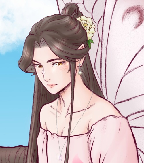 FAERIES!  Xie Lian&rsquo;s bad luck struck again and Hua Cheng has to fix his wings v_vThis