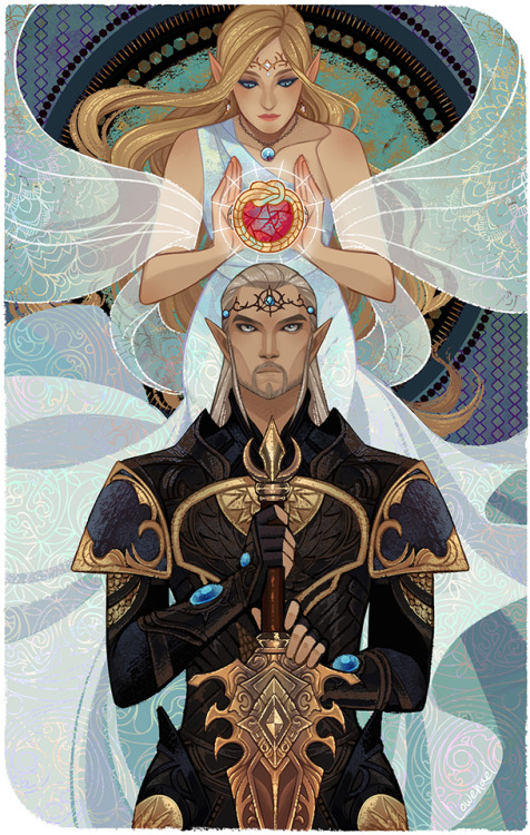 Cérès Arwen and Celedhaen Anardhil, two character based on The Elder Scrolls Online. Commissions inf