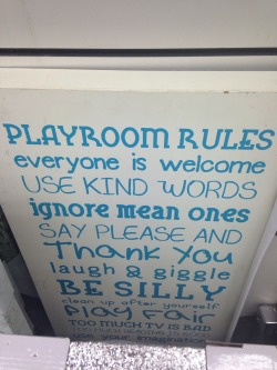 b-a-b-y-d-0-l-l:  Found this really cute picture of playroom rules. I want it. Now all I need is a playroom