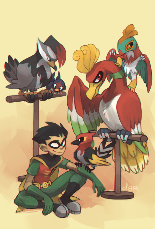 dar-draws:  birds and bird companions 