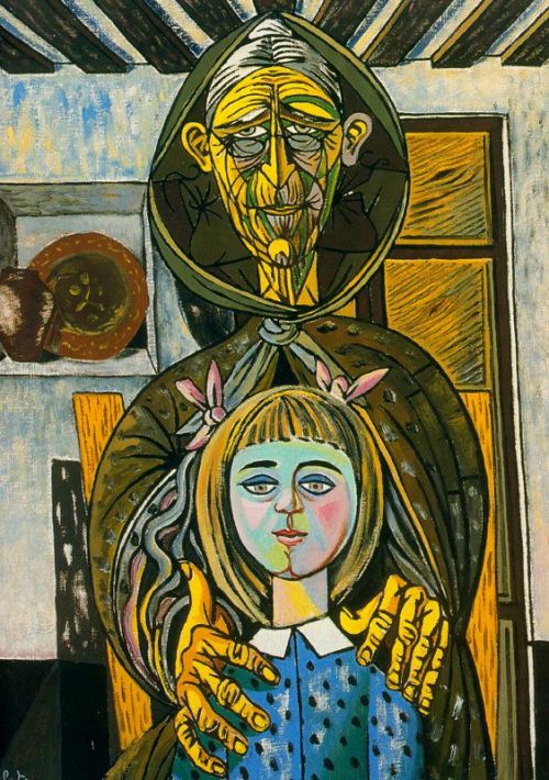 The old woman and the girl, 1957, Rafael Zabaletawww.wikiart.org/en/rafael-zabaleta/the-old-